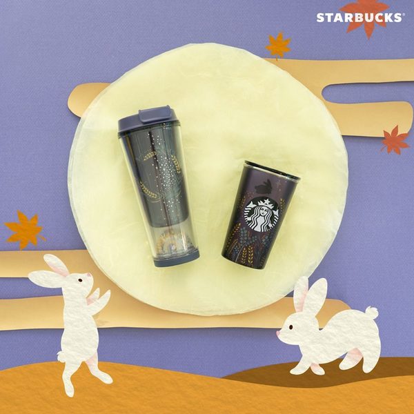 韓國Starbucks中秋節期間限定　夢幻紫星空玉兔杯新登場
