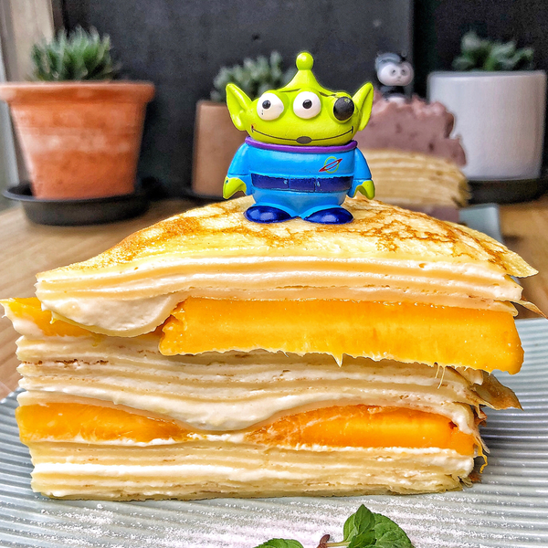 【台灣Cafe】台灣小清新簡約Cafe 48層夢幻彩虹千層蛋糕