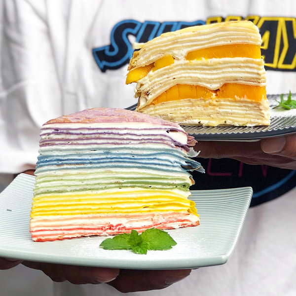 【台灣Cafe】台灣小清新簡約Cafe 48層夢幻彩虹千層蛋糕