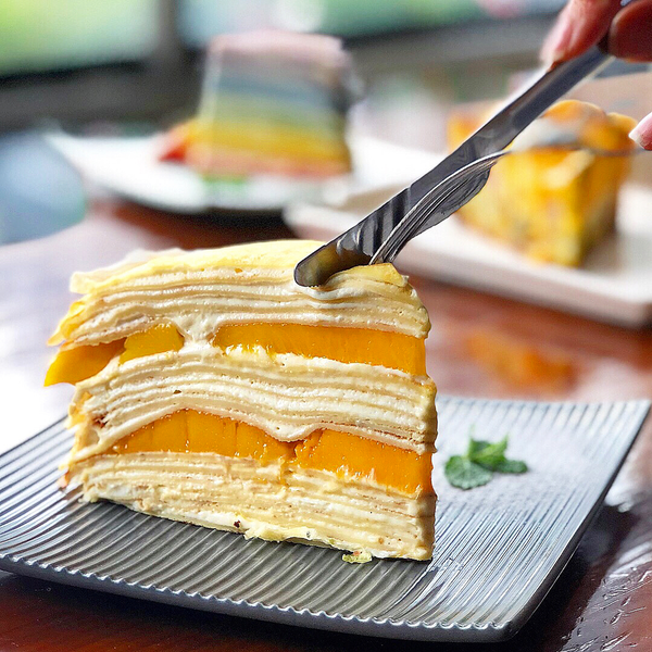 【台灣Cafe】台灣小清新簡約Cafe　48層夢幻彩虹千層蛋糕