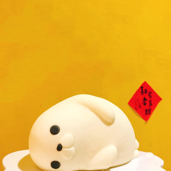 【台灣美食】台灣大熱可愛甜品　肥嘟嘟發呆海豹檸檬慕斯蛋糕