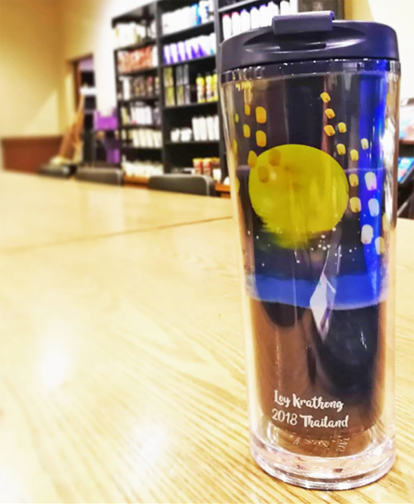 【泰國Starbucks】泰國Starbucks期間限定　水燈節夜景變色杯＋大象水晶球杯