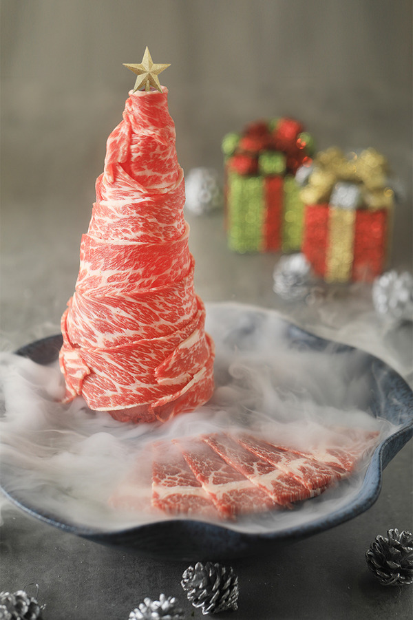【聖誕火鍋】四季文昌推聖誕限定火鍋套餐 冰牛肉聖誕樹／和牛丸／酒釀肉串