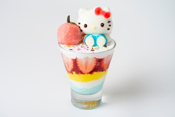 【東京Cafe】日本東京期間限定Hello Kitty主題Cafe　粉紅夢幻三層下午茶／鬆軟梳乎厘班戟