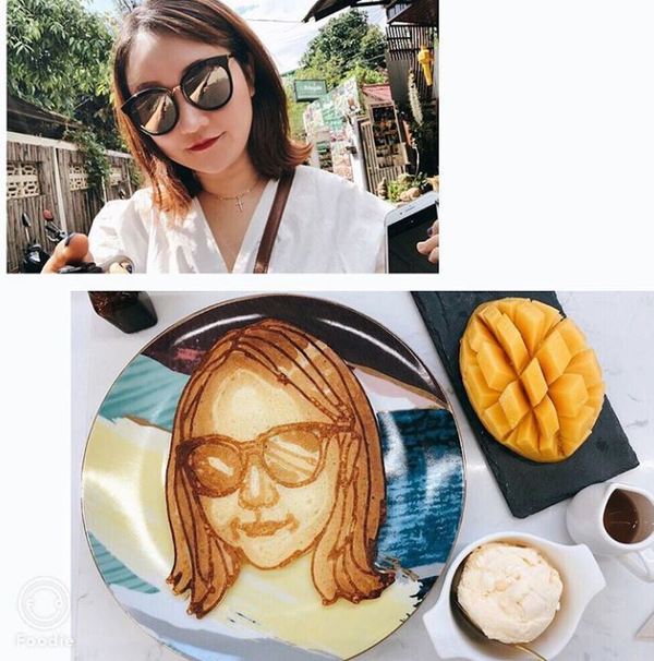 【泰國美食】泰國清邁熱門咖啡店AS Cafe’ 打印3D人臉Pancake