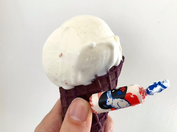 【美國美食2019】美國洛杉磯雪糕店期間限定新口味　雲呢拿味白兔糖雪糕