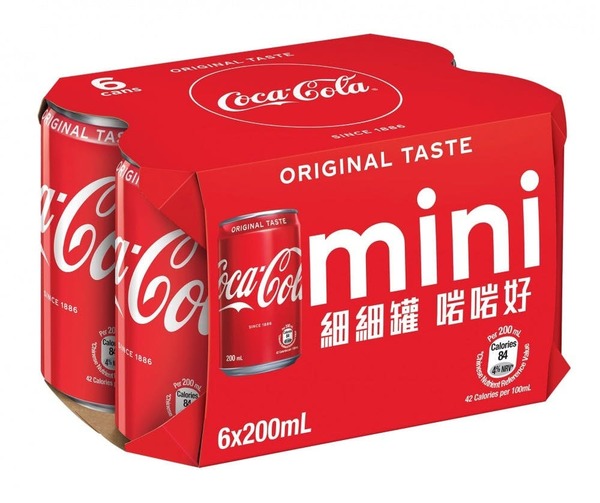 【可口可樂】香港可口可樂首推200ml迷你罐汽水　9款口味汽水4月底超市發售