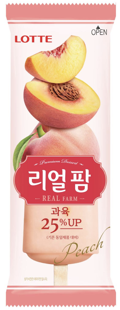 【便利店新品】韓國樂天鮮果雪條系列推出新口味！粒粒桃肉水蜜桃鮮果雪條