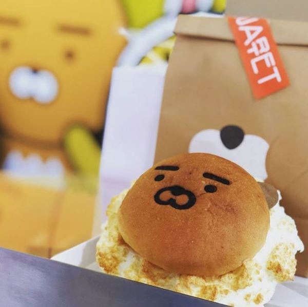 【韓國美食】韓國麵包店「QUARTET」xKakao Friends  Ryan滑捋捋布甸等造型零食