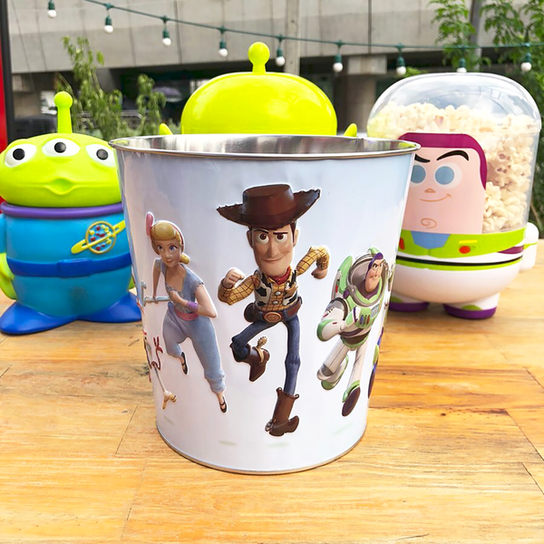 【Toy Story 4／反斗奇兵4】泰國戲院期間限定反斗奇兵電影紀念品　Toy Story巴斯光年／胡迪爆谷桶＋三眼仔汽水杯