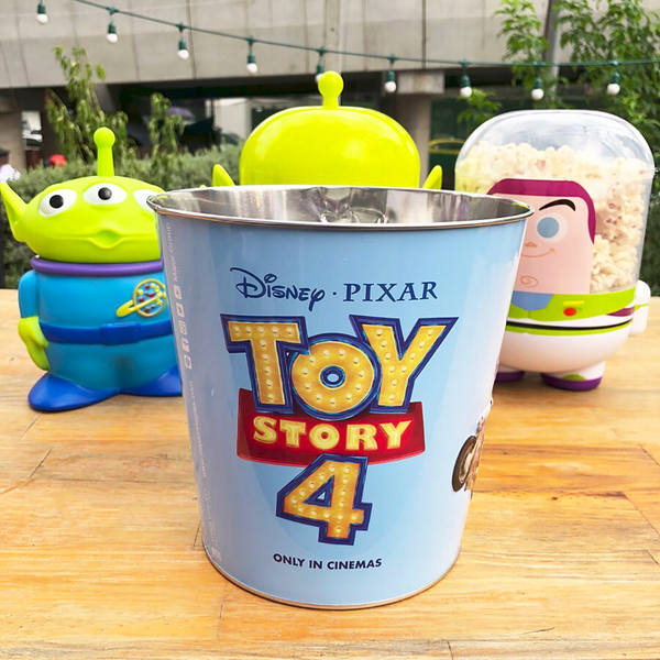 【Toy Story 4／反斗奇兵4】泰國戲院期間限定反斗奇兵電影紀念品　Toy Story巴斯光年／胡迪爆谷桶＋三眼仔汽水杯