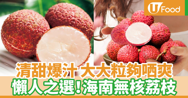 【荔枝品種】香港都買到！海南無核荔枝 大大粒清甜多汁 無須吐核