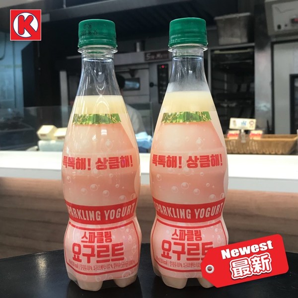 【OK便利店】便利店韓國直送新款乳酸飲品　酸甜碳酸有氣益力多梳打