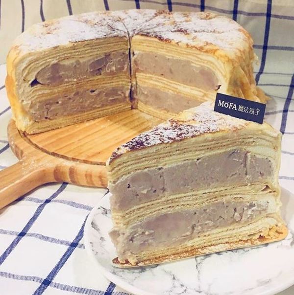 【台灣甜品】台灣人氣甜品店「MOFA魔法氛子」　熱賣超厚芋泥千層蛋糕／芝士醬芋泥海綿蛋糕