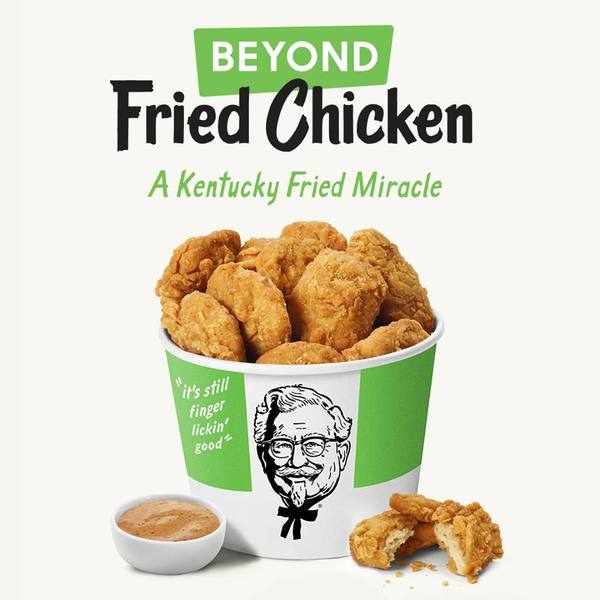 【KFC】美國KFC推廣素食文化！一日限定素炸雞塊／無骨雞翼