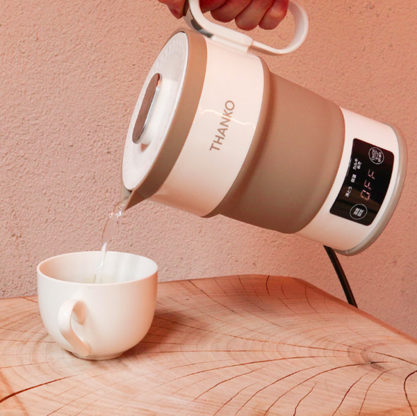 【旅行電水煲】日本品牌THANKO推出旅行摺疊式電熱水壺  重量極輕／細小慳位／可自訂加熱溫度  