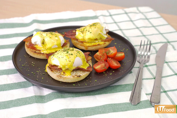 【早餐食譜】內附成功秘訣！4步簡易完成醒晨英式早餐  Egg Benedict 班尼迪克蛋食譜
