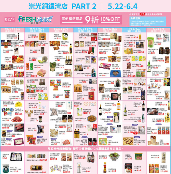 【SOGO感謝祭2020】SOGO崇光百貨35周年Part2感謝祭推廣優惠 門市／網店廚具低至2折+超市／餐廳折扣