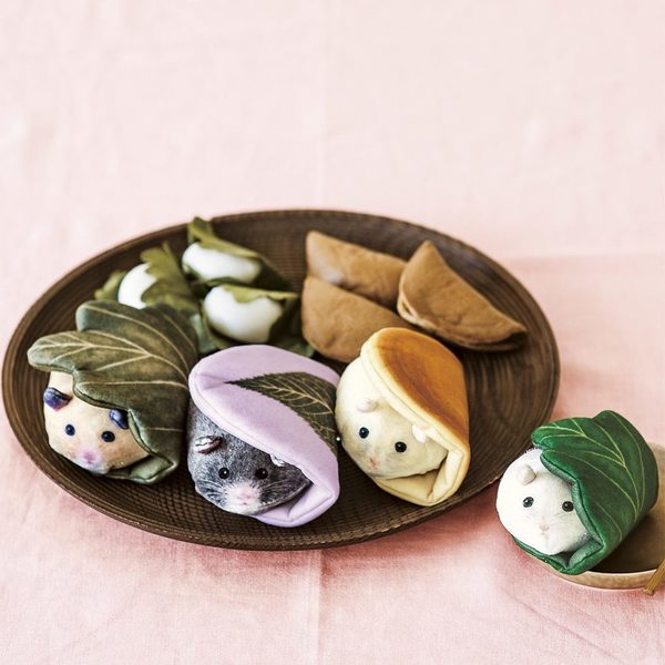 【日本雜貨】日本超可愛麻糬精品系列  倉鼠和菓子鎖匙包
