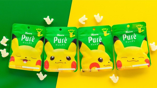【日本零食】日本Kanro Pure推出期間限定比卡超軟糖　熱帶水果口味+4款超可愛包裝連軟糖造型都是比卡超！