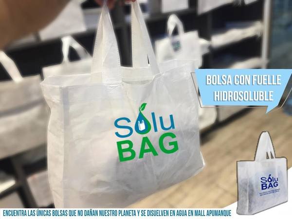 【環保生活】外國初創研發水溶性膠袋、環保袋  熱水溶解／可直接飲用！