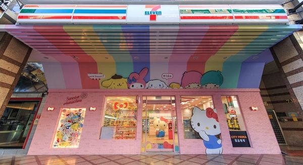 【台灣便利店】忠粉必去！台北711開設全球首間Sanrio主題便利店　超可愛卡通造型商品／多個打卡位