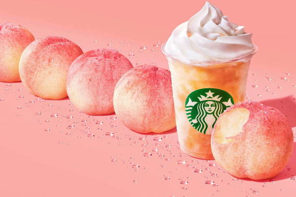 【日本Starbucks】日本Starbucks再推消暑飲品　香甜多汁白桃星冰樂！