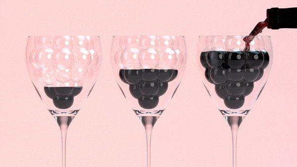 【廚具用品】衝擊視覺與味蕾？！新一代葡萄美酒夜光杯  倒入紅酒即現原串立體葡萄