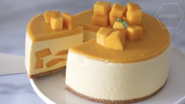 【蛋糕食譜】零失敗夏日免焗甜品 芒果芝士蛋糕食譜