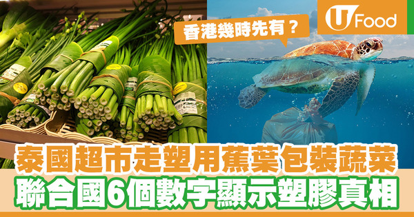 【走塑生活】泰國超巿走塑用蕉葉包裝蔬菜 6個數字表達塑膠對環境的破壞