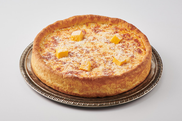 【芝士pizza】人氣韓式烤雞店Goobne Chicken推出新品 五重熔岩芝士芝加哥薄餅