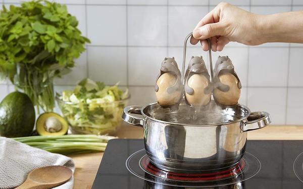 【廚具用品】雞蛋變身肚嘟嘟大肚腩！超可愛懶人廚具「小熊造型煮蛋器」