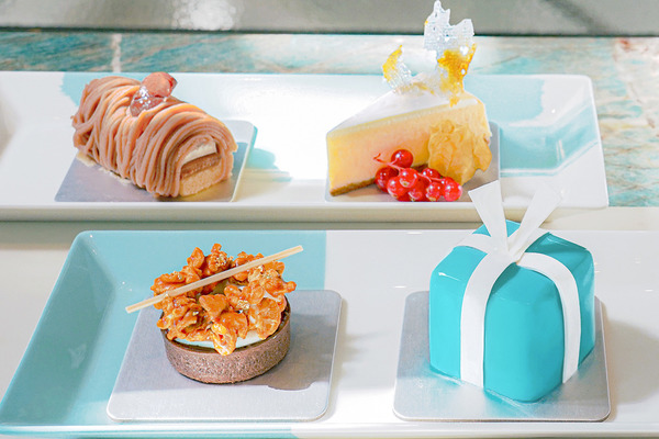 【tiffany blue box蛋糕】尖沙咀Tiffany Cafe推外賣甜品！迷你甜品盒／招牌Blue Box蛋糕