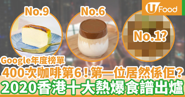 【Google熱搜2020】2020香港Google年度十大熱爆食譜排行榜出爐！巴斯克芝士蛋糕冇上榜／400次咖啡僅排第6（內附食譜）