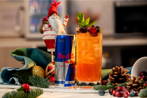 【飲品食譜】3款簡易Red Bull特調應節聖誕飲品　清爽紅莓特飲 ／果香波蘿利賓納／無酒精Mojito