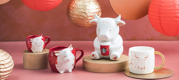 【台灣Starbucks】台灣Starbucks推出牛年限定商品　超可愛牛奶罐馬克杯／金牛不鏽鋼杯／音樂盒