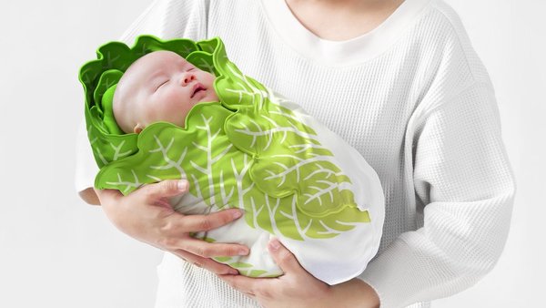 【日本精品】日本設計師擬推出白菜造型嬰兒睡袋　網民：BB成世上最肥美白菜！
