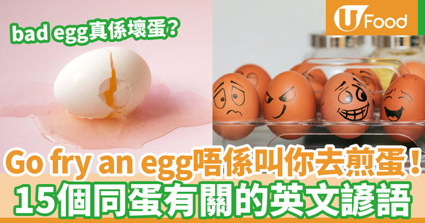 【復活蛋英文】與食物有關的實用英語：15個蛋英文諺語Idioms 叫人走開點講？Bad egg咩意思？