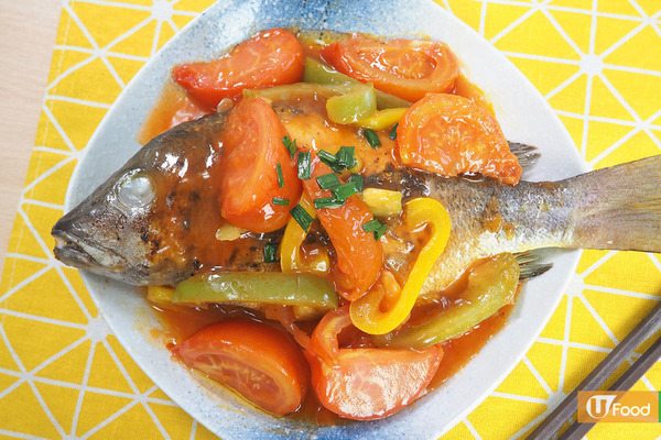 【晚餐食譜】3步新手簡易晚餐食譜  香煎酸甜番茄石蚌魚