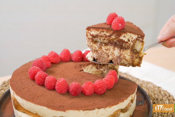 【提拉米蘇生日蛋糕】10分鐘3步製作零失敗簡易免焗甜品　無蛋版Baileys Tiramisu蛋糕