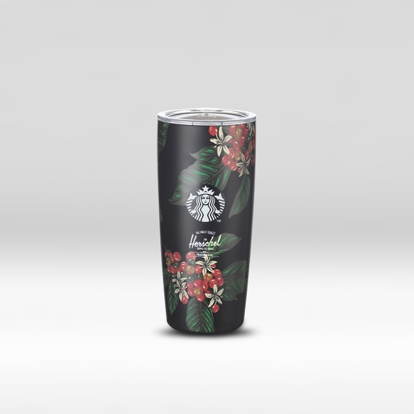 【Starbucks】香港星巴克Starbucks聯乘Herschel Supply Co.推出限量版環保系列商品　咖啡渣循環再造塑膠隨行杯／Herschel背包