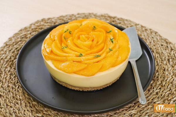 【蛋糕食譜】情人節甜品！簡單免焗芒果蛋糕食譜　打卡一流芒果玫瑰花裝飾做法
