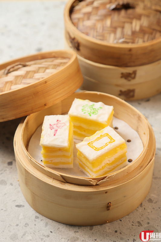 麻雀糕 $38  麻雀造型可愛又好意頭，千層馬拉糕以黃白兩款馬拉糕組合而成，蛋香比起普通馬拉糕更香。