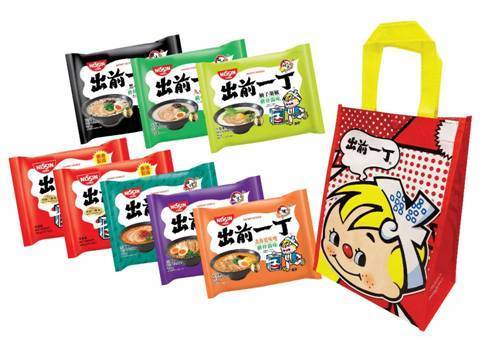 「合味道紀念館香港」獨家推出  出前一丁日本系列限量套裝／一套8包／清仔環保袋包裝