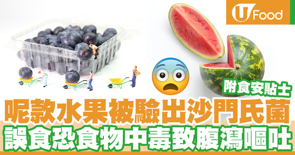 【食物中毒】預先包裝切開的水果被驗出沙門氏菌 誤食恐食物中毒致腹瀉嘔吐（附安全食用貼士）