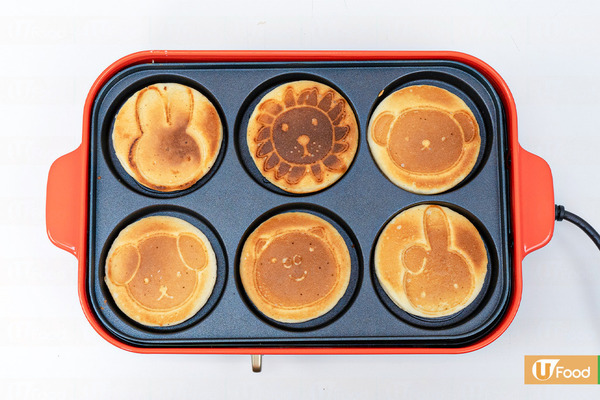 開箱Miffy x BRUNO限定聯名多功能電熱鍋　Miffy造型六格烤盤／可愛立體蓋鈕／橙色醒目機身連插畫／實測煎Pancake