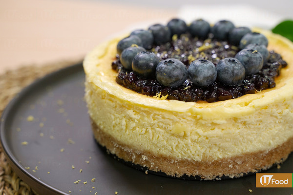 【蛋糕食譜】焗藍莓紐約芝士蛋糕食譜　乳酪代替輕盈健康版4步簡單做好