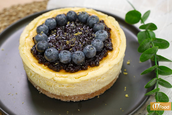 【蛋糕食譜】焗藍莓紐約芝士蛋糕食譜　乳酪代替輕盈健康版4步簡單做好