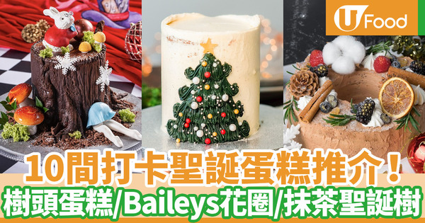 聖誕蛋糕2021｜香港10間打卡聖誕蛋糕推介 經典樹頭蛋糕／四季酒店敲敲蛋糕／La Vina巴斯克芝士蛋糕