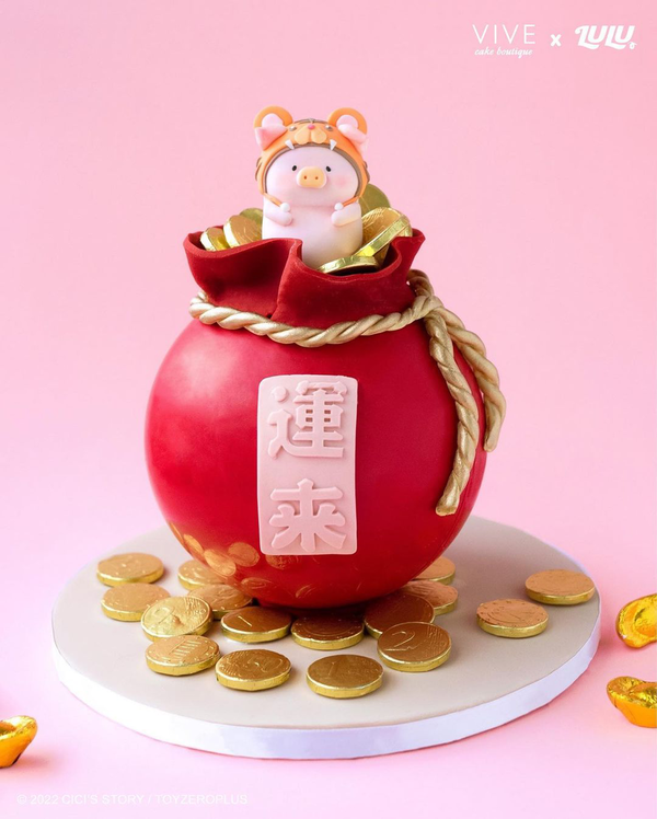 【中環Vive Cake Boutique】新年LuLu豬立體卡通蛋糕系列　可愛小老虎造型罐頭豬Lulu迎接虎年～